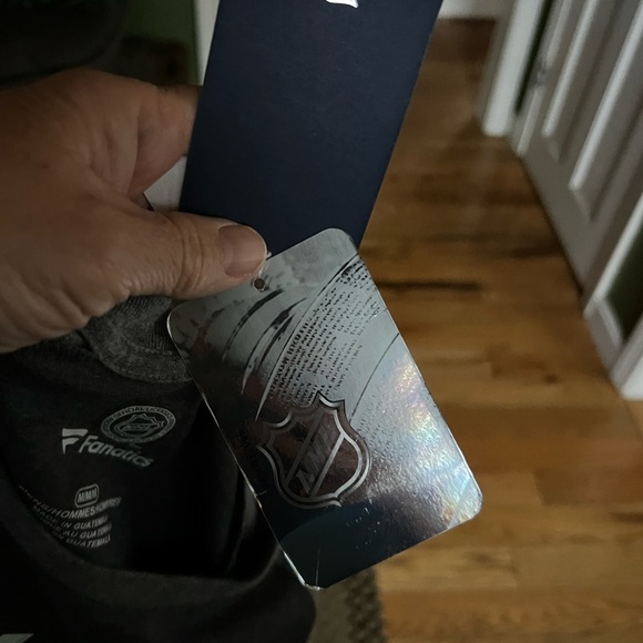 NWT Fanatics Men's Sz M Black & Gold On Gray Boston Bruins NHL Tee Shirt - Picture 4 of 6